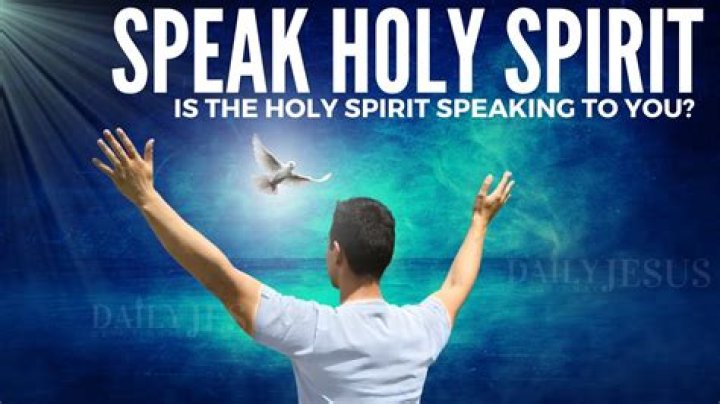 How does the Holy Spirit talk to you?