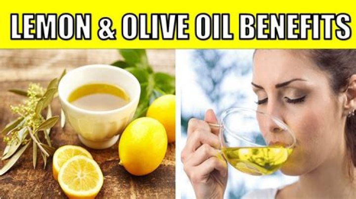 Is it good to drink olive oil with lemon?